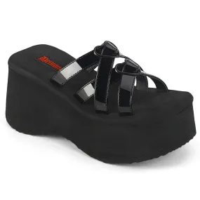 3 Inch Platform FUNN-15 Black Patent