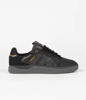 Adidas Tyshawn Low Shoes - Core Black / Core Black / Gold Metallic / Core Black