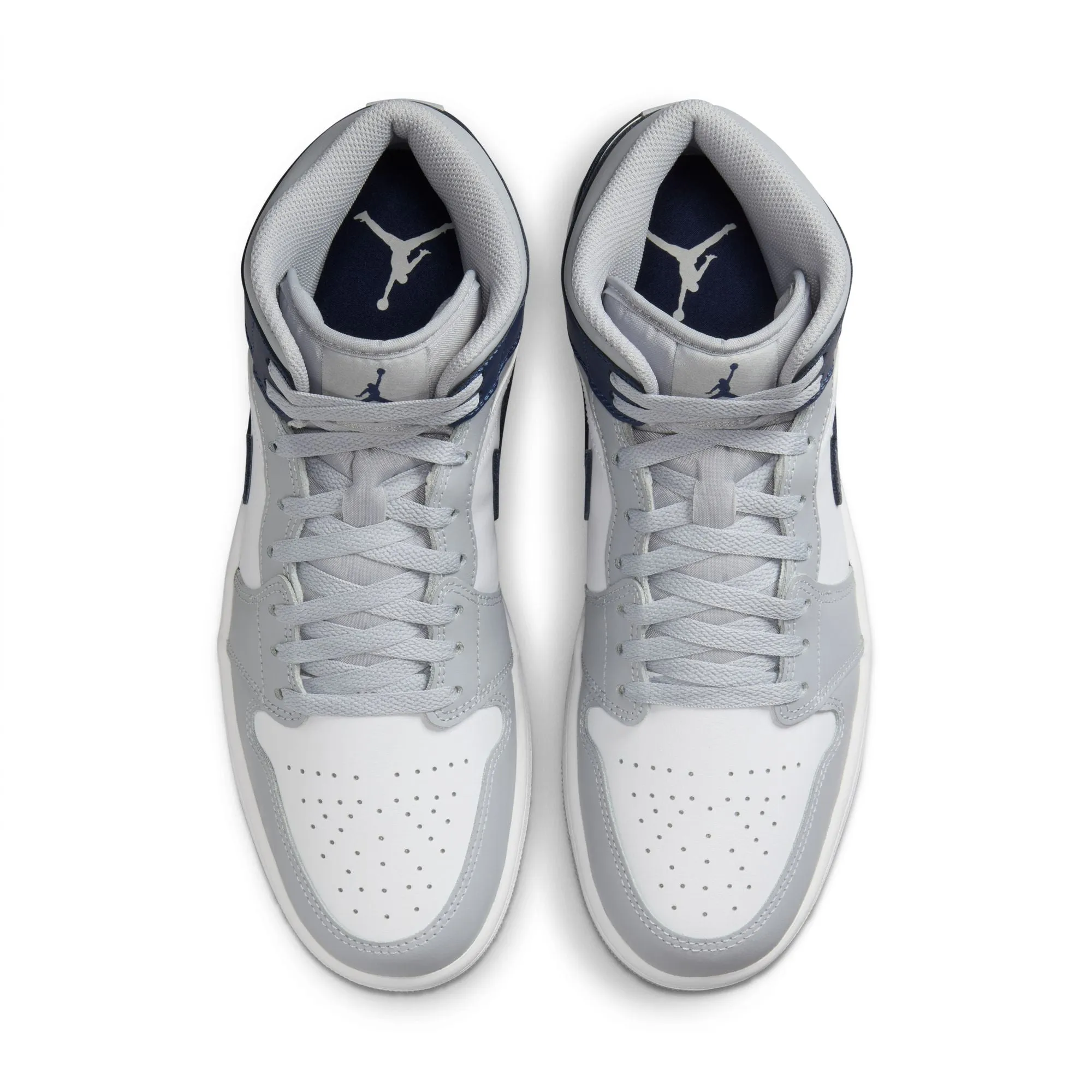 Air Jordan 1 Mid (White/Midnight Navy/Wolf Grey)