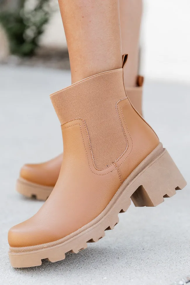 Ashley Camel Chunky Bootie