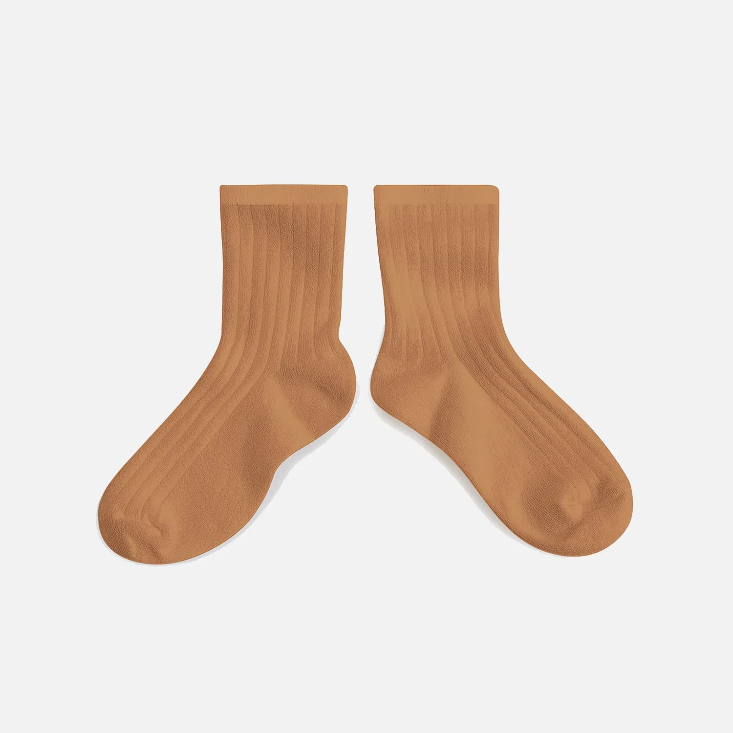 Babies & Kids Cotton Short Socks - Caramel