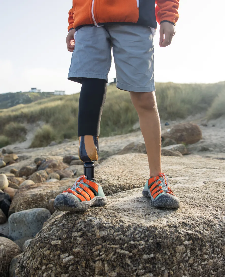 Big Kids' Newport Boundless Sandal  |  Granite Green/Scarlet Ibis