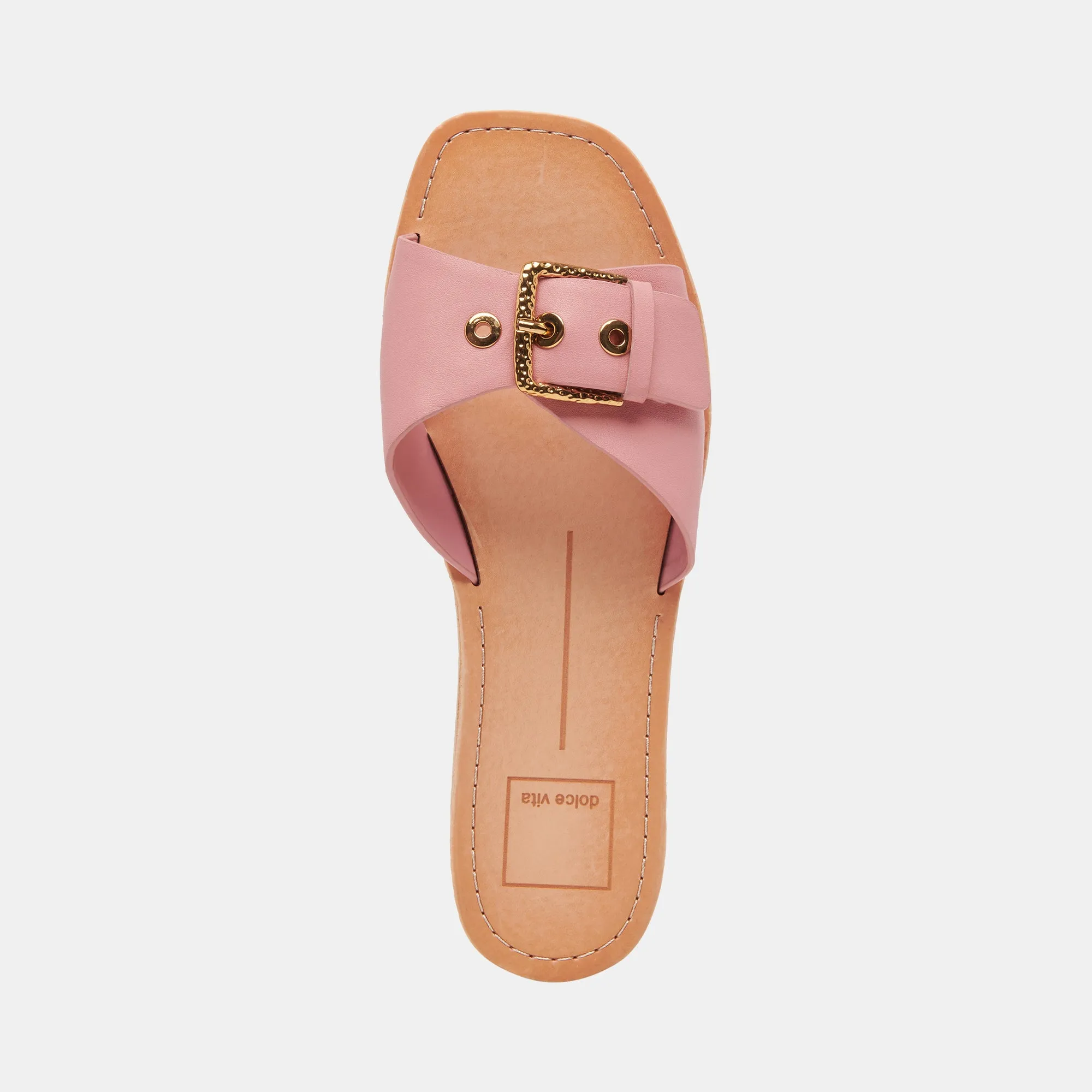 CABANA SANDALS DARK ROSE LEATHER