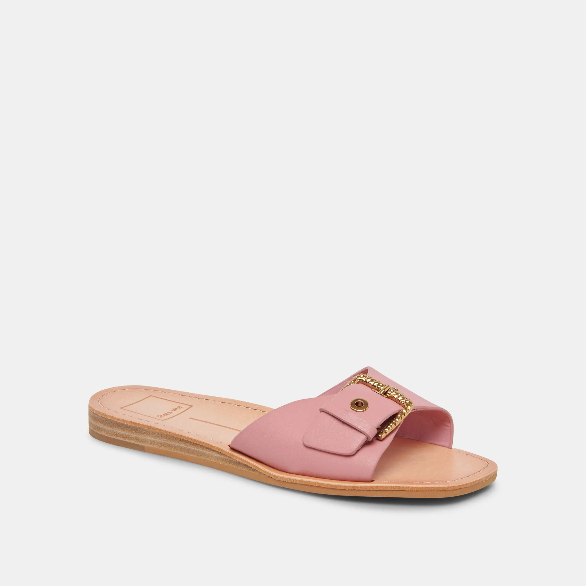 CABANA SANDALS DARK ROSE LEATHER