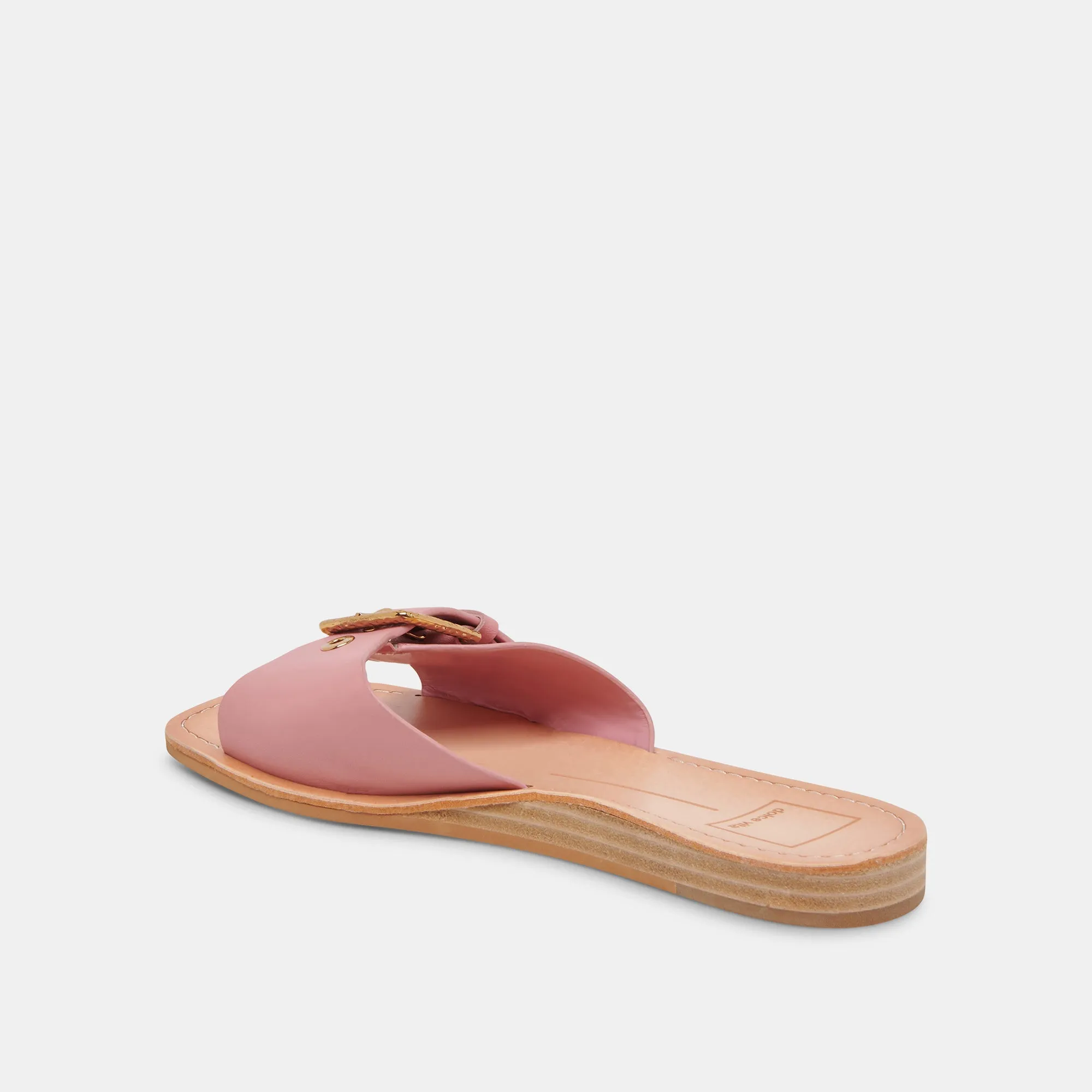 CABANA SANDALS DARK ROSE LEATHER