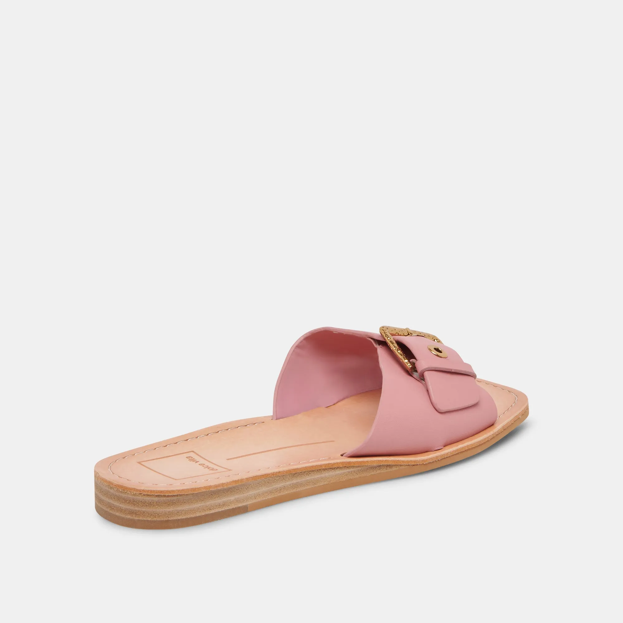 CABANA SANDALS DARK ROSE LEATHER