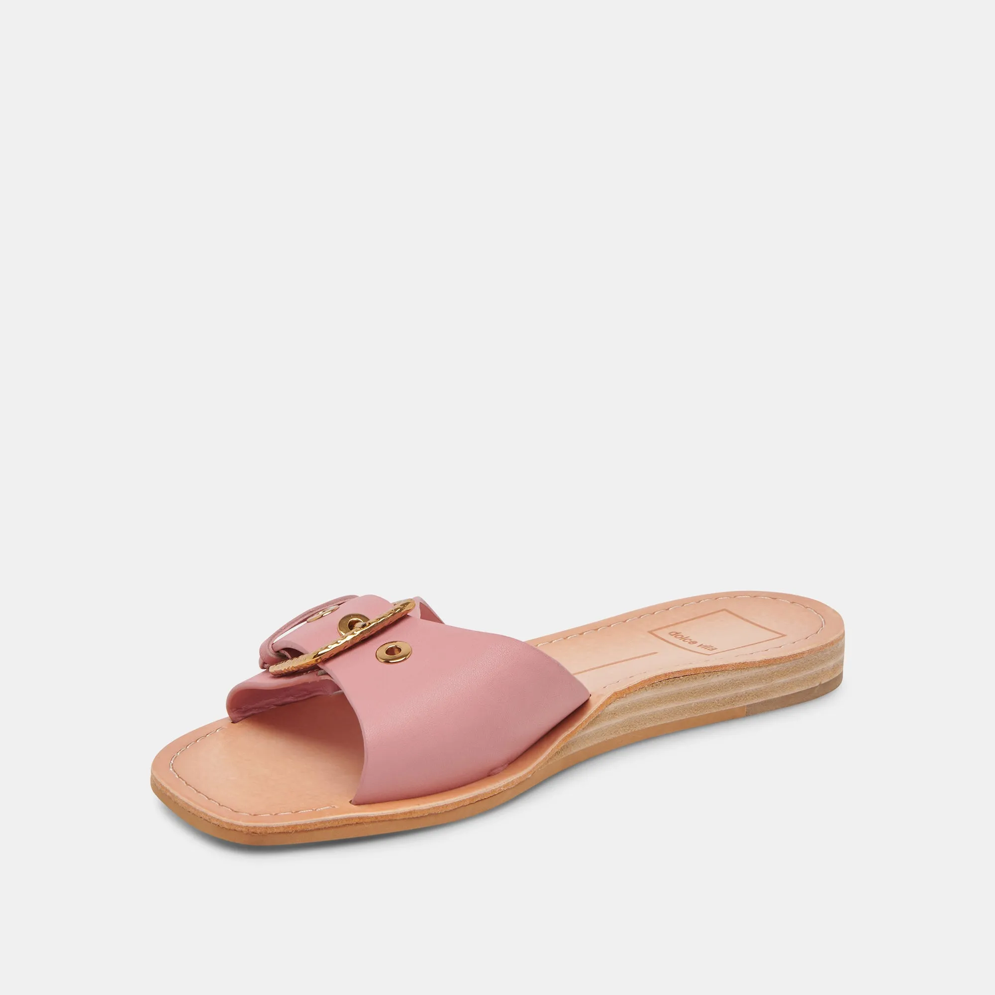 CABANA SANDALS DARK ROSE LEATHER