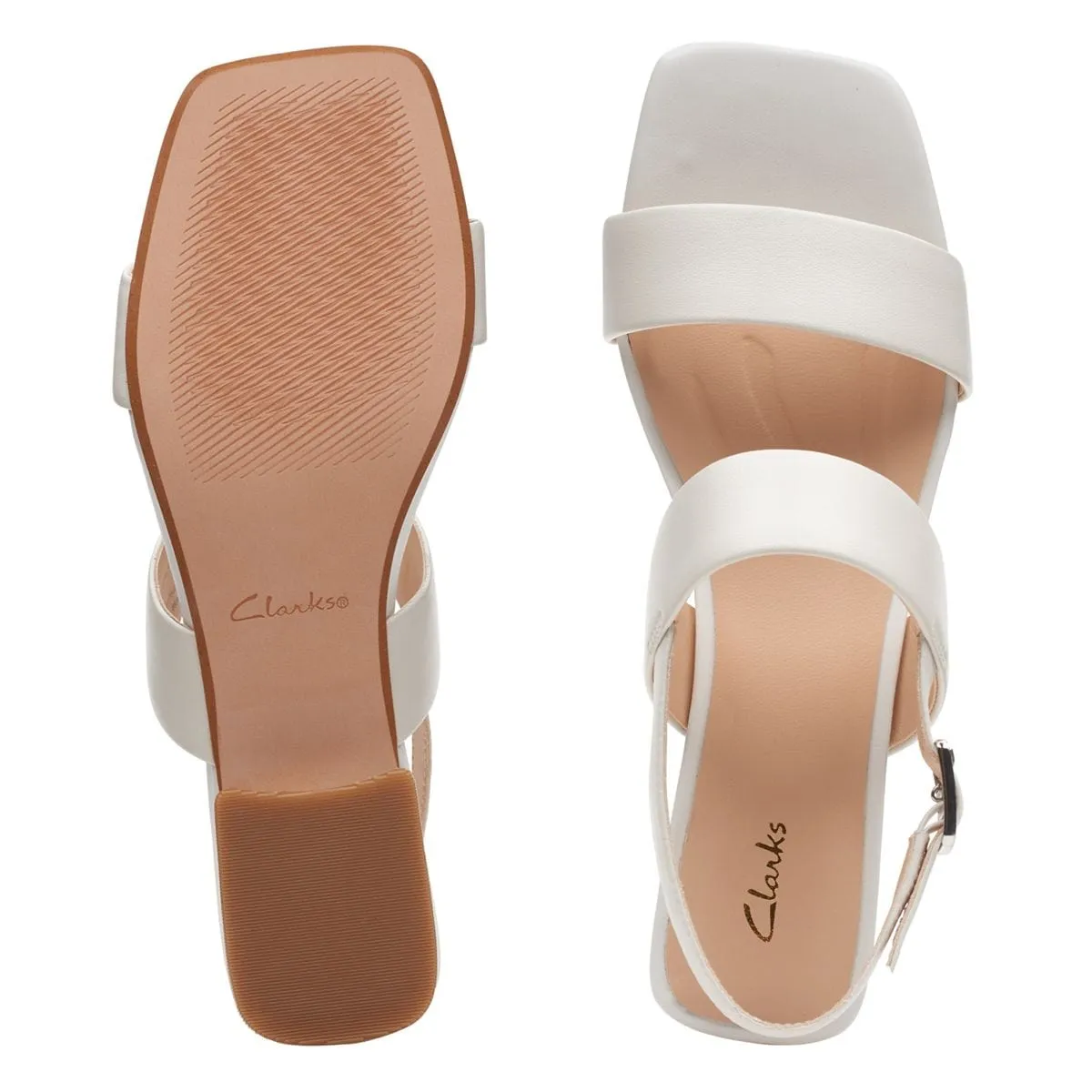 Clarks Leather Strappy Sandal - Seren25