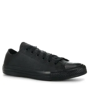 Converse Chuck Taylor All Star Leather Low Top Black Mono