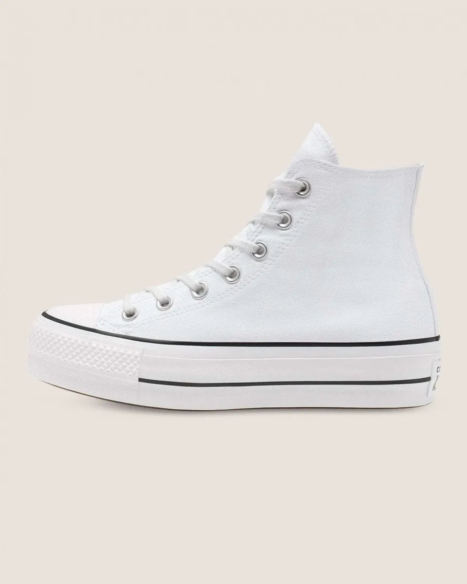 CONVERSE WOMEN'S CHUCK TAYLOR ALL STAR LIFT HIGH TOP PLATFORM WHITE SHOE