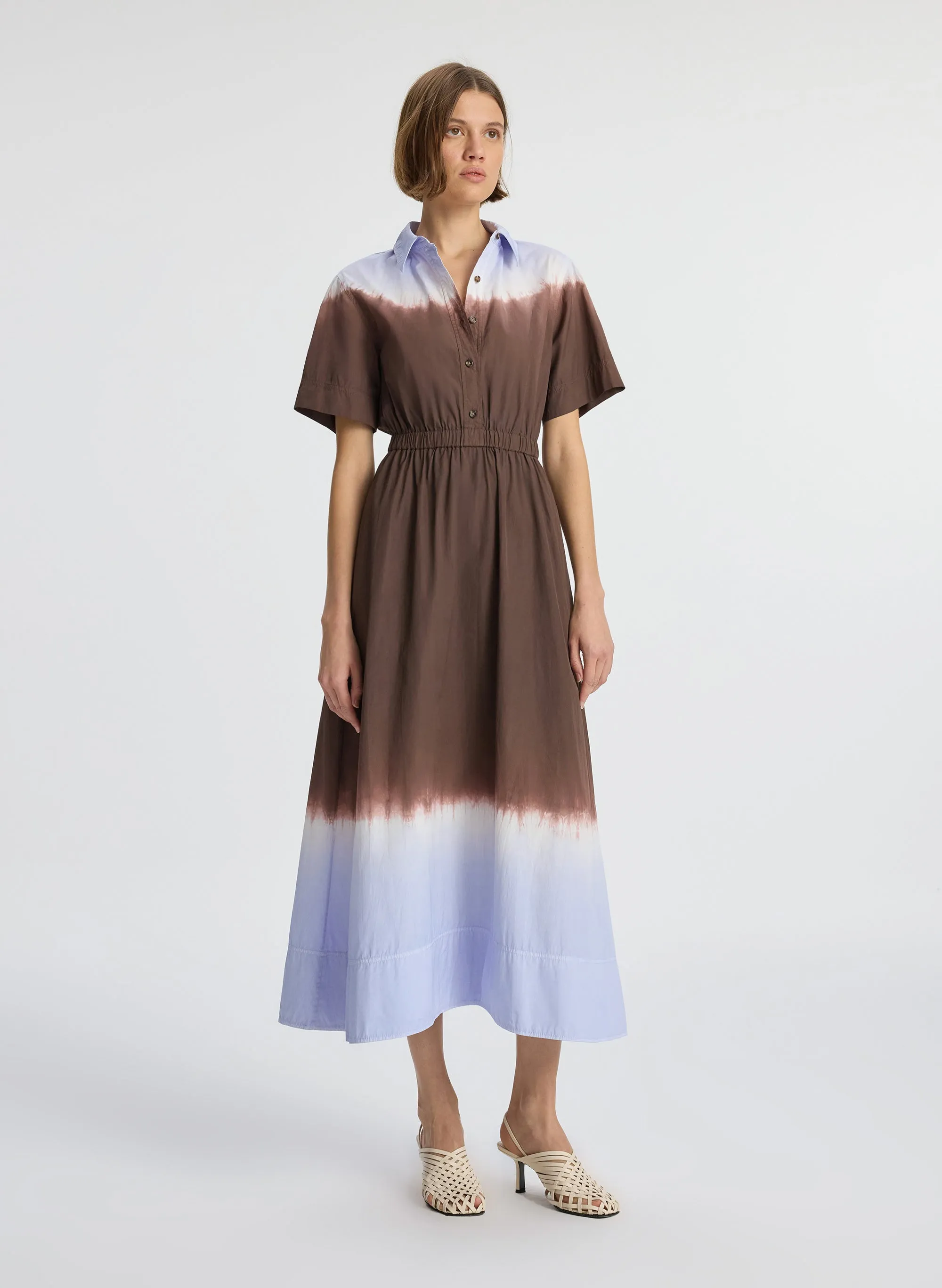 Demi Dip Dye Shirtdress