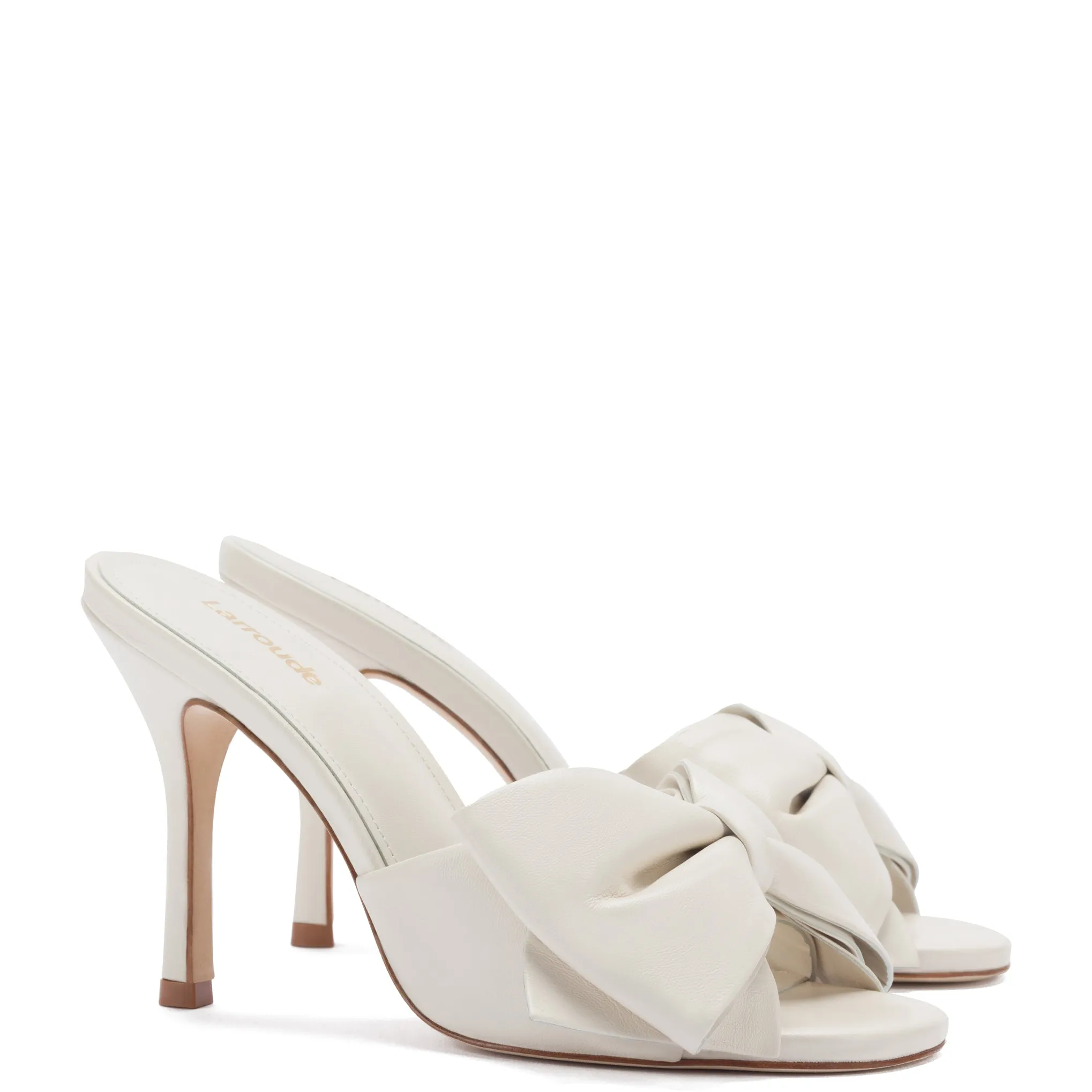 Elle Mule In Ivory Leather