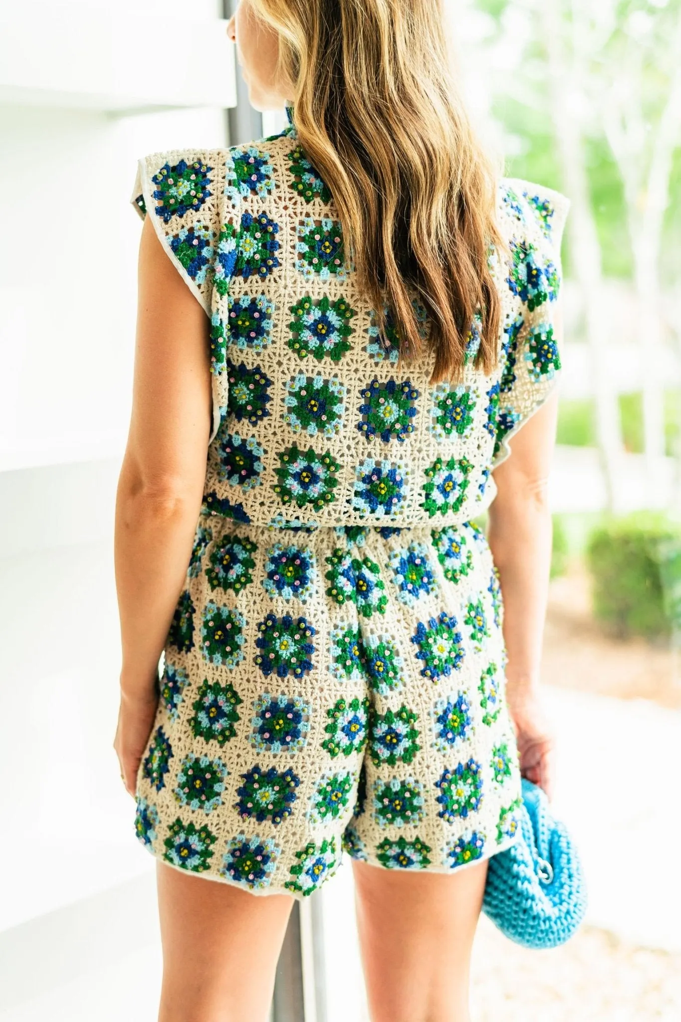 Embroidered Emerald Top