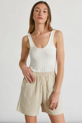 High Waisted Linen Shorts