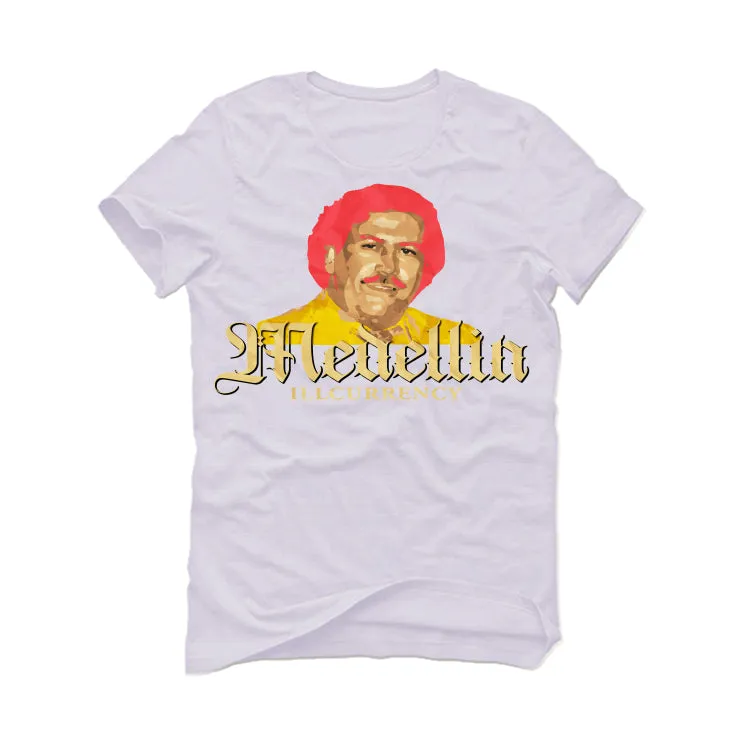 J Balvin x Air Jordan 3 "Medellin Sunset" White T-Shirt (EL REY DE MEDELLIN)