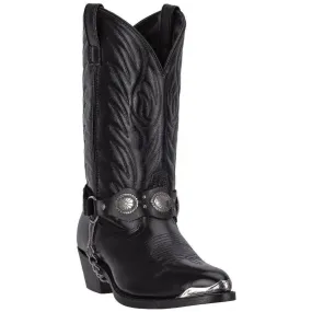 Laredo Men's Black Tallahassee Narrow Snip Toe Leather Boot 6770