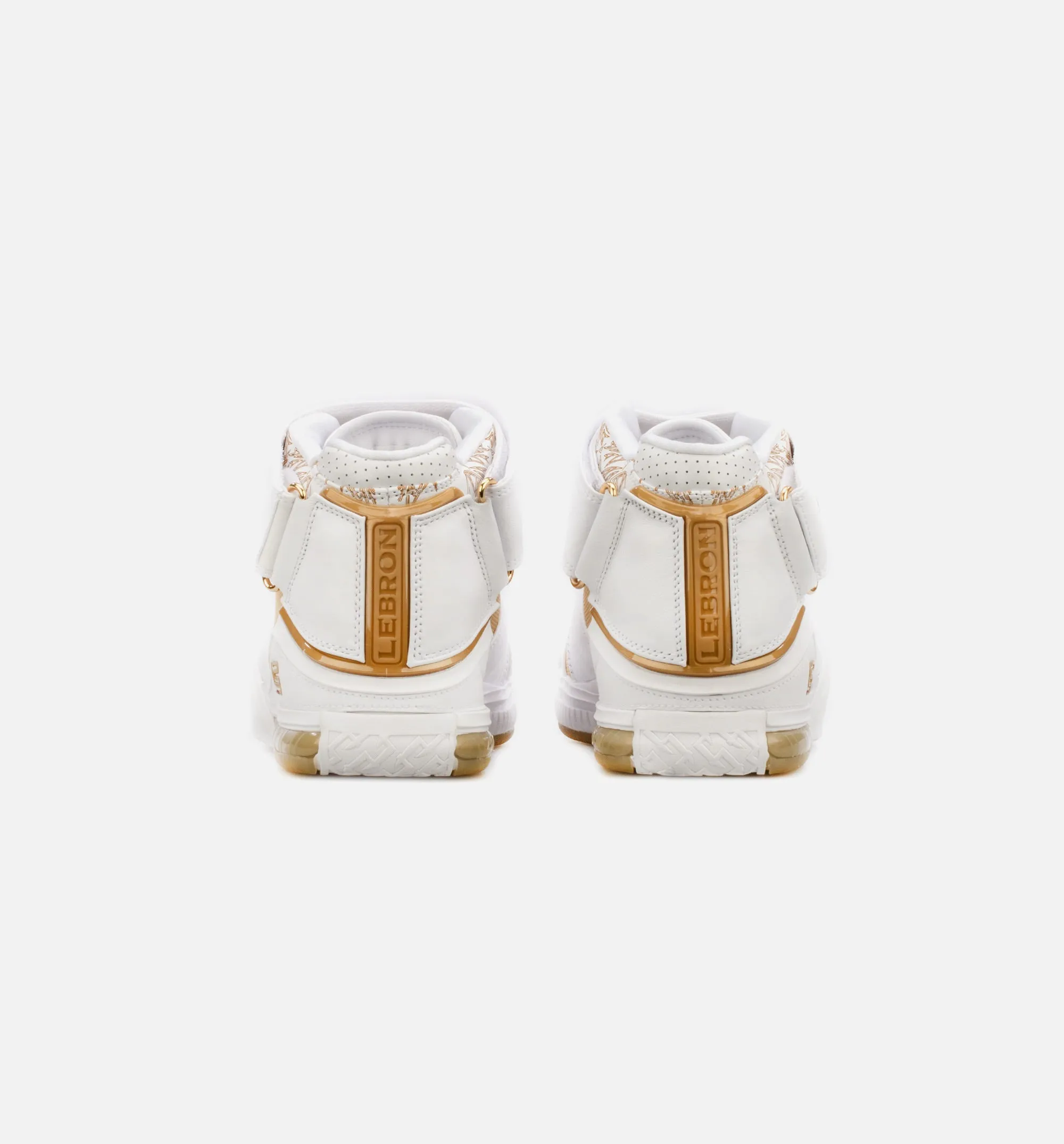 LeBron 2 Maccabi Mens Basketball Shoe - White/Gold