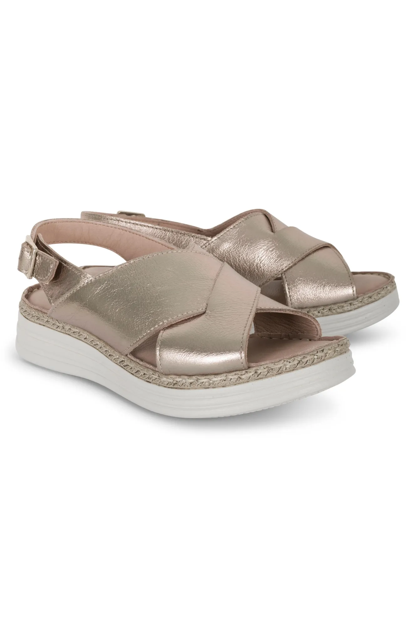 Made in Turkey Leather Sandal | METALLIC | RIELY YY