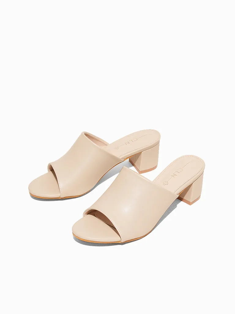 Mazarine Heeled Slides