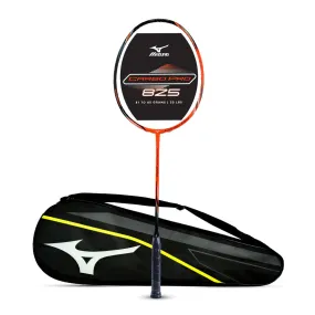 Mizuno Carbo Pro 825 Badminton Racket (Unstrung) - Orange/Black