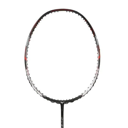 Mizuno Duralite 66 Badminton Racket 5U (Unstrung) - Gloss Lacq/Radiant Orange/Silver