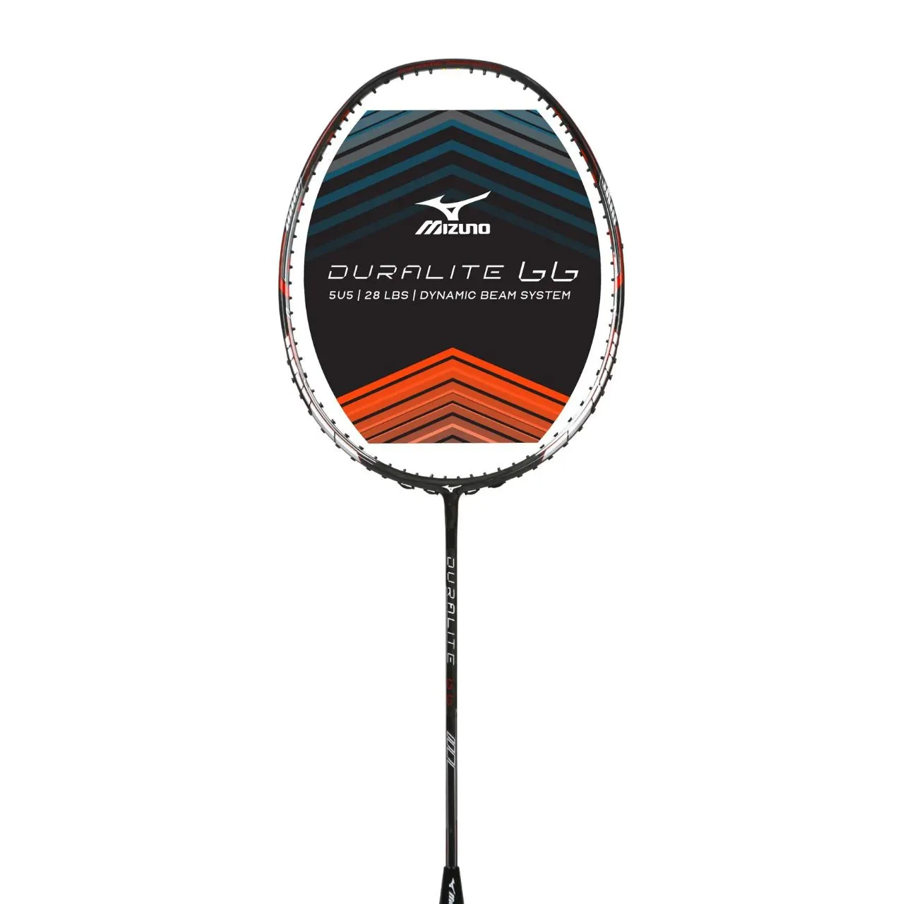 Mizuno Duralite 66 Badminton Racket 5U (Unstrung) - Gloss Lacq/Radiant Orange/Silver