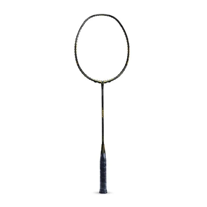 Mizuno JPX Limited Edition Attack Badminton Racket (Unstrung) - Black/Gold/Ash Grey - 3U