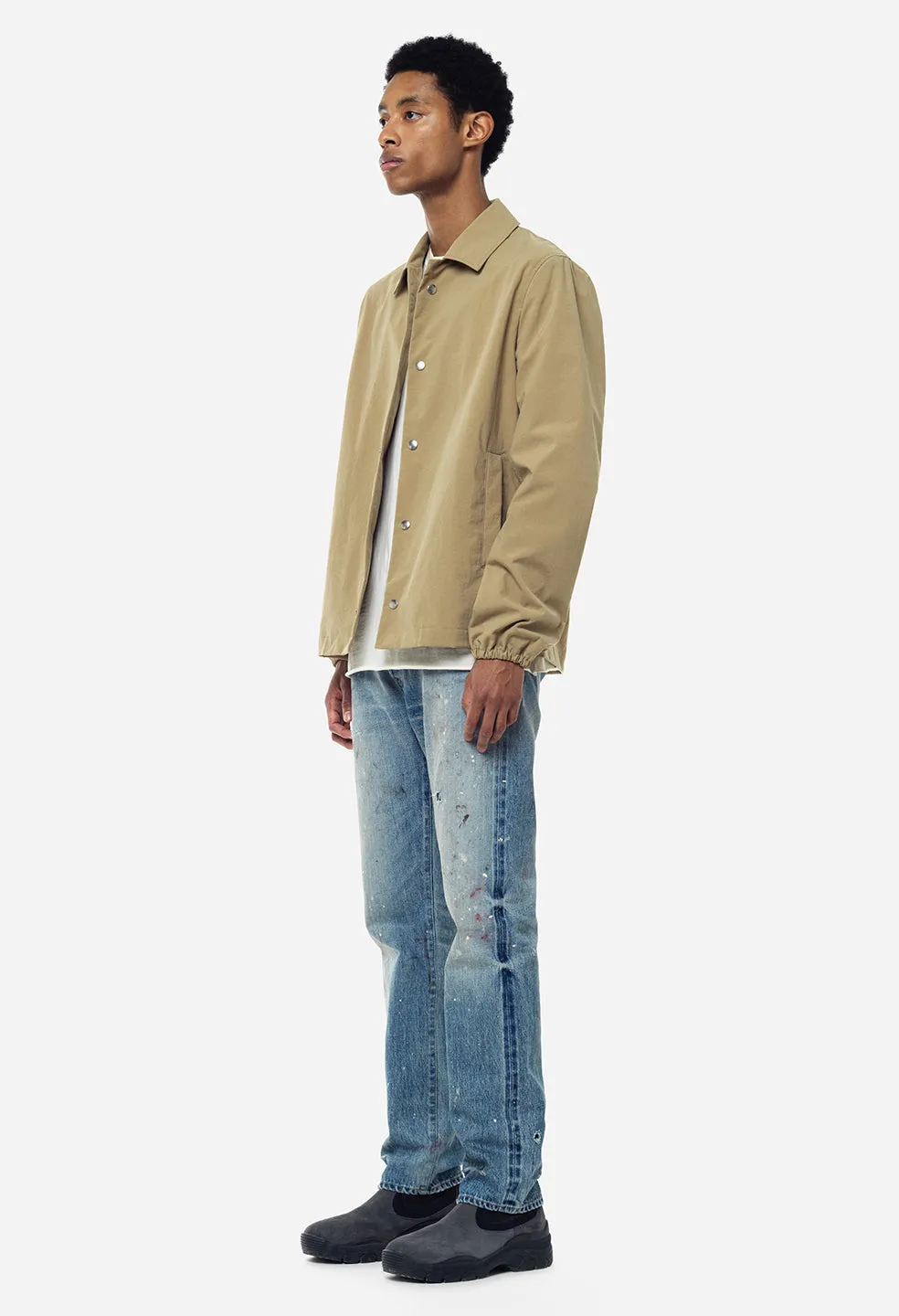 Nylon Coach's Jacket / Tan