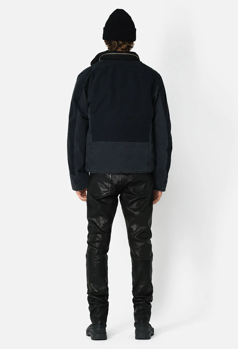 Paneled N-1 Deck Jacket / Black