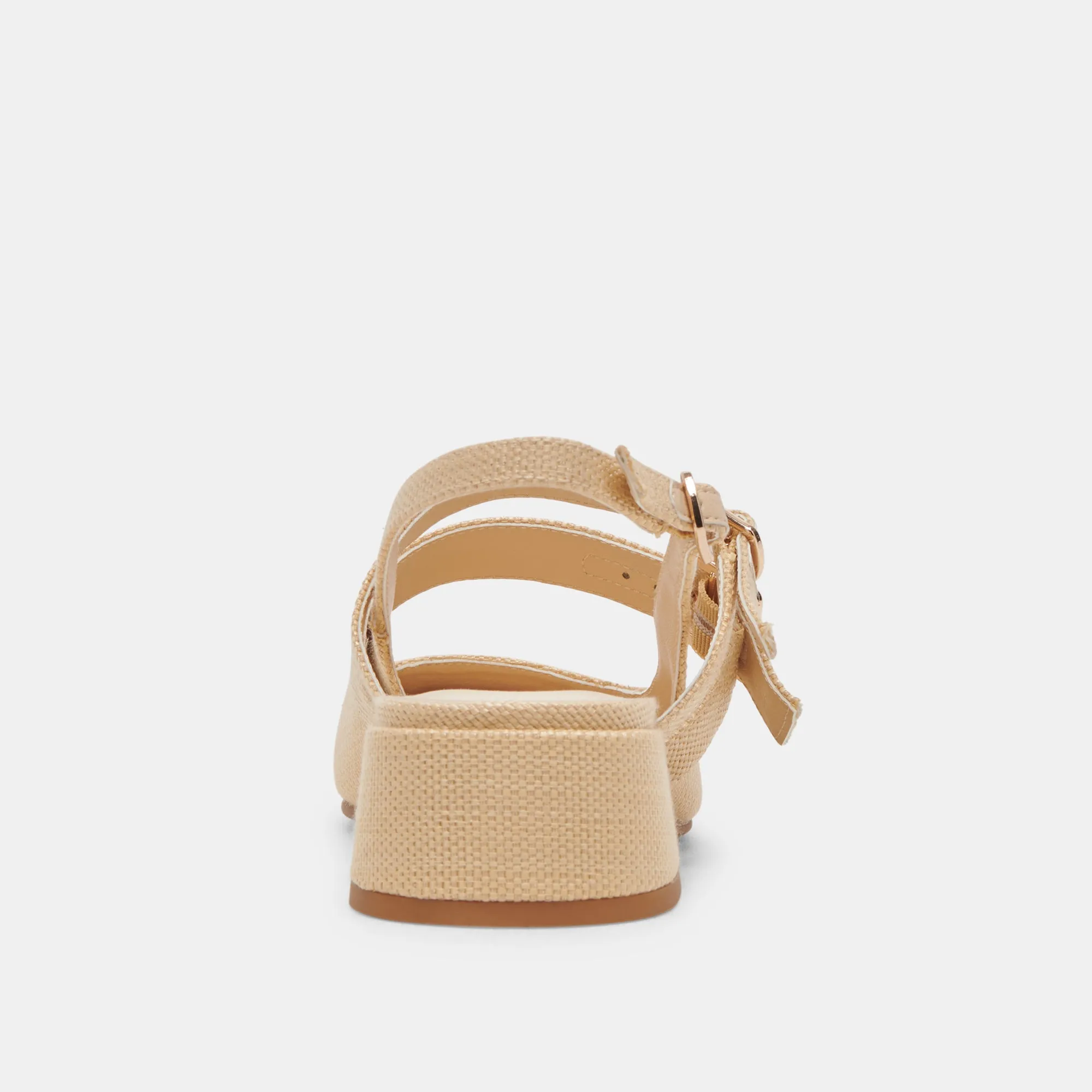 PATZY HEELS NATURAL RAFFIA