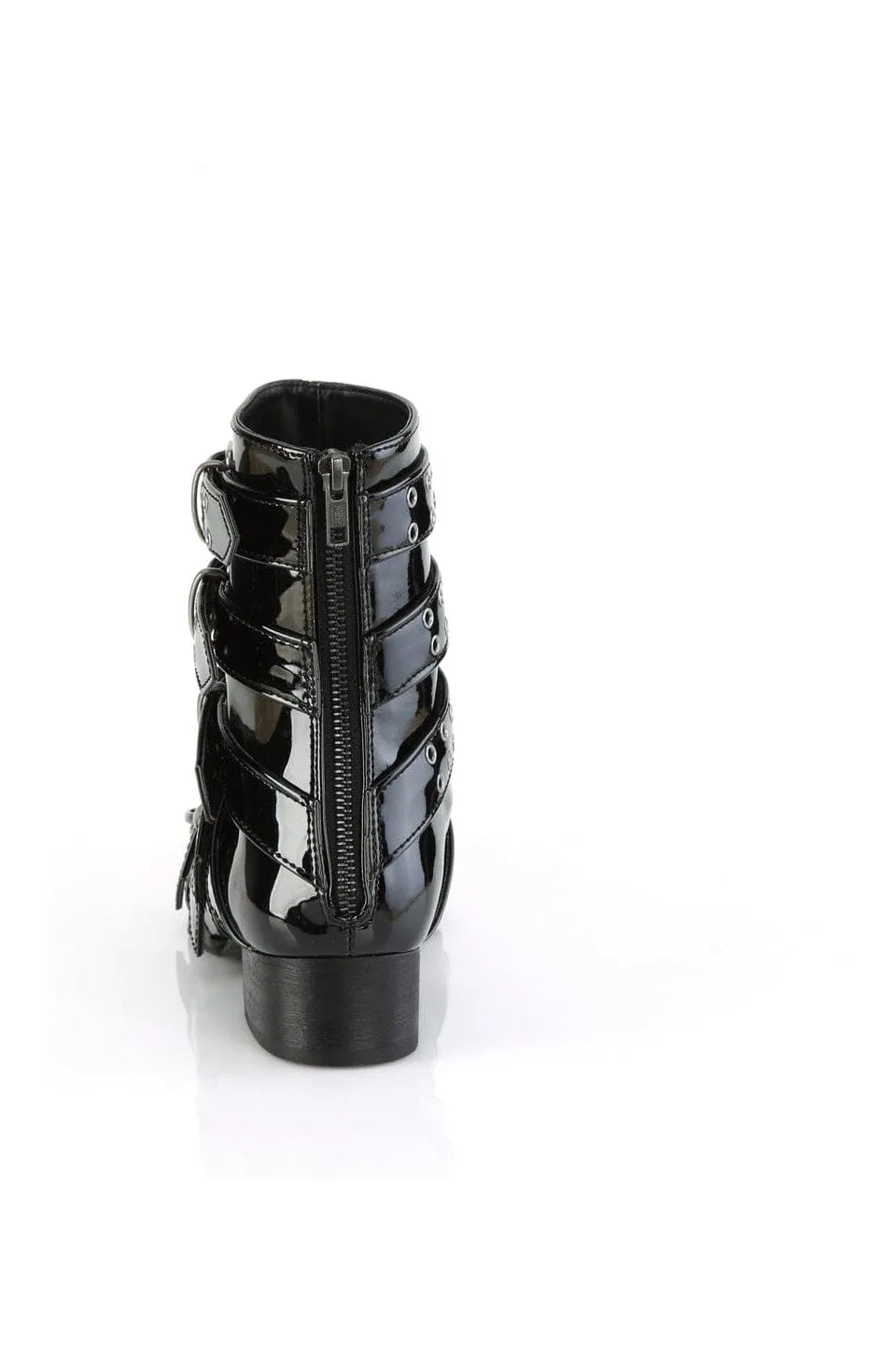 SS-WARLOCK-70 Black Patent Knee Boot