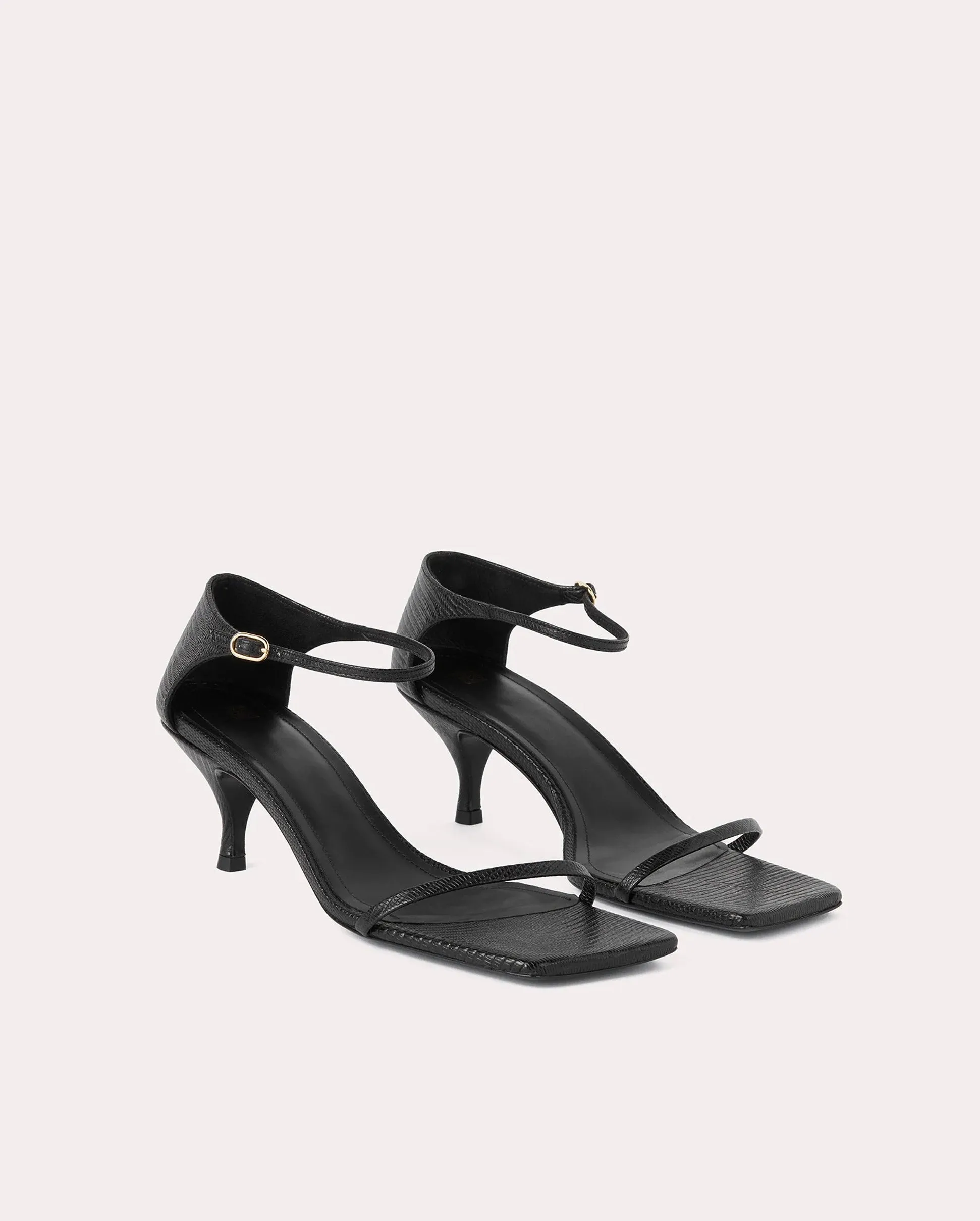 STRAPPY SANDAL / BLACK LEATHER