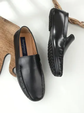 Suave Black Driving Loafers