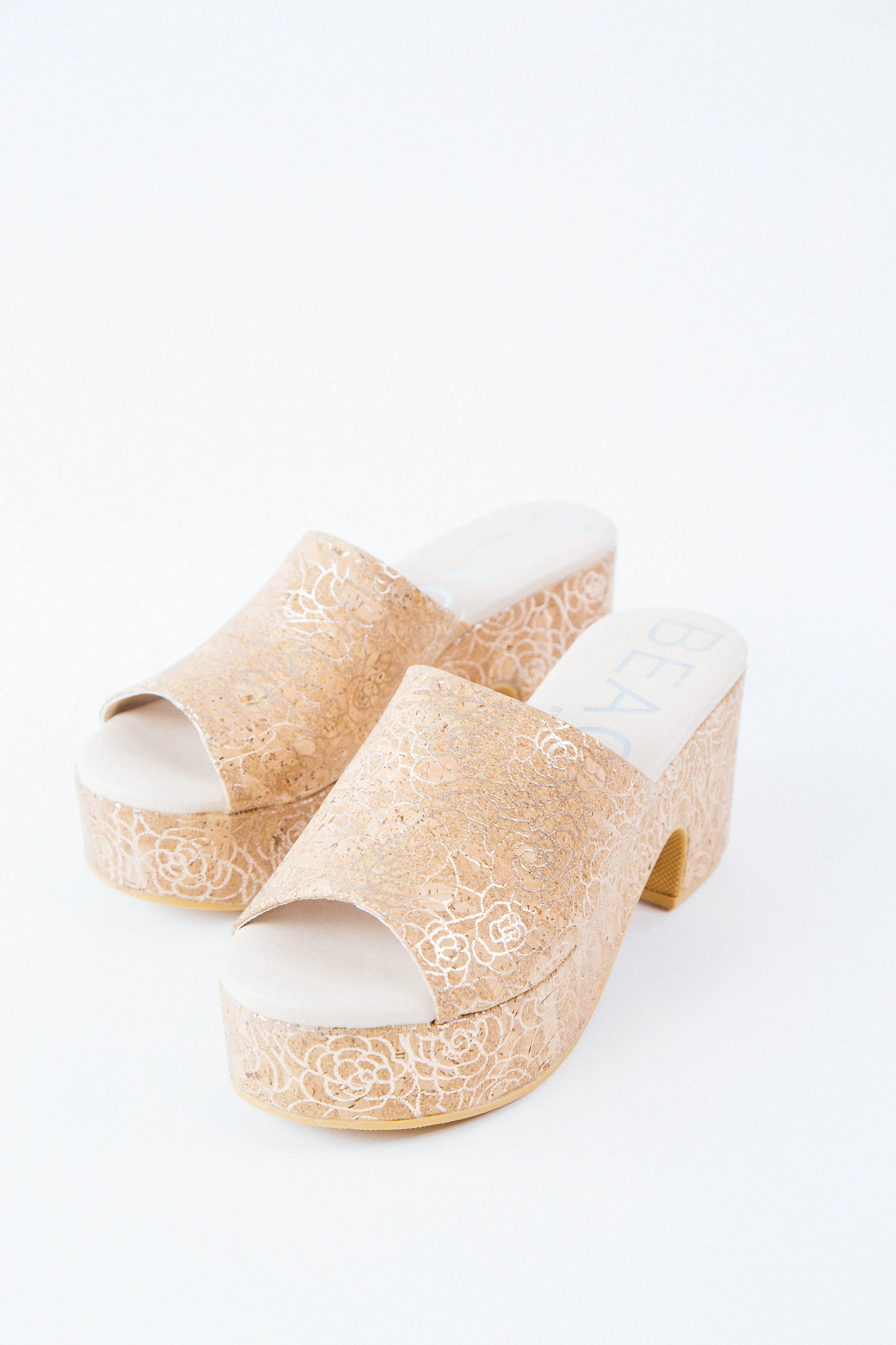 Terry Platform Heel, Rose Cork | Beach by Matisse